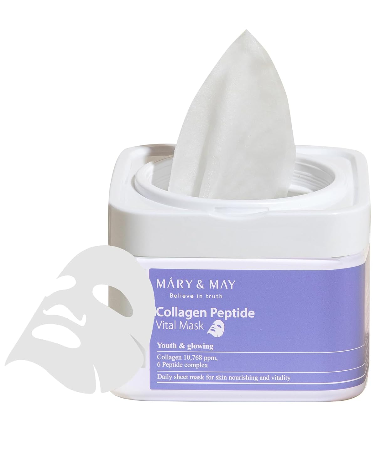 Mary&May Collagen Peptide Vital Mask [30 sheets]